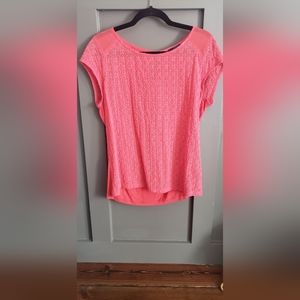 Women's size large the limited salmon red blouse
